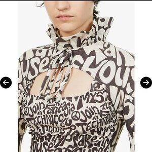 HOUSE OF SUNNY Scooby Party Top In Black Multi
Size 6